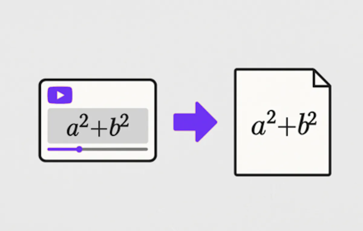 YouTube AI Math Transcriber