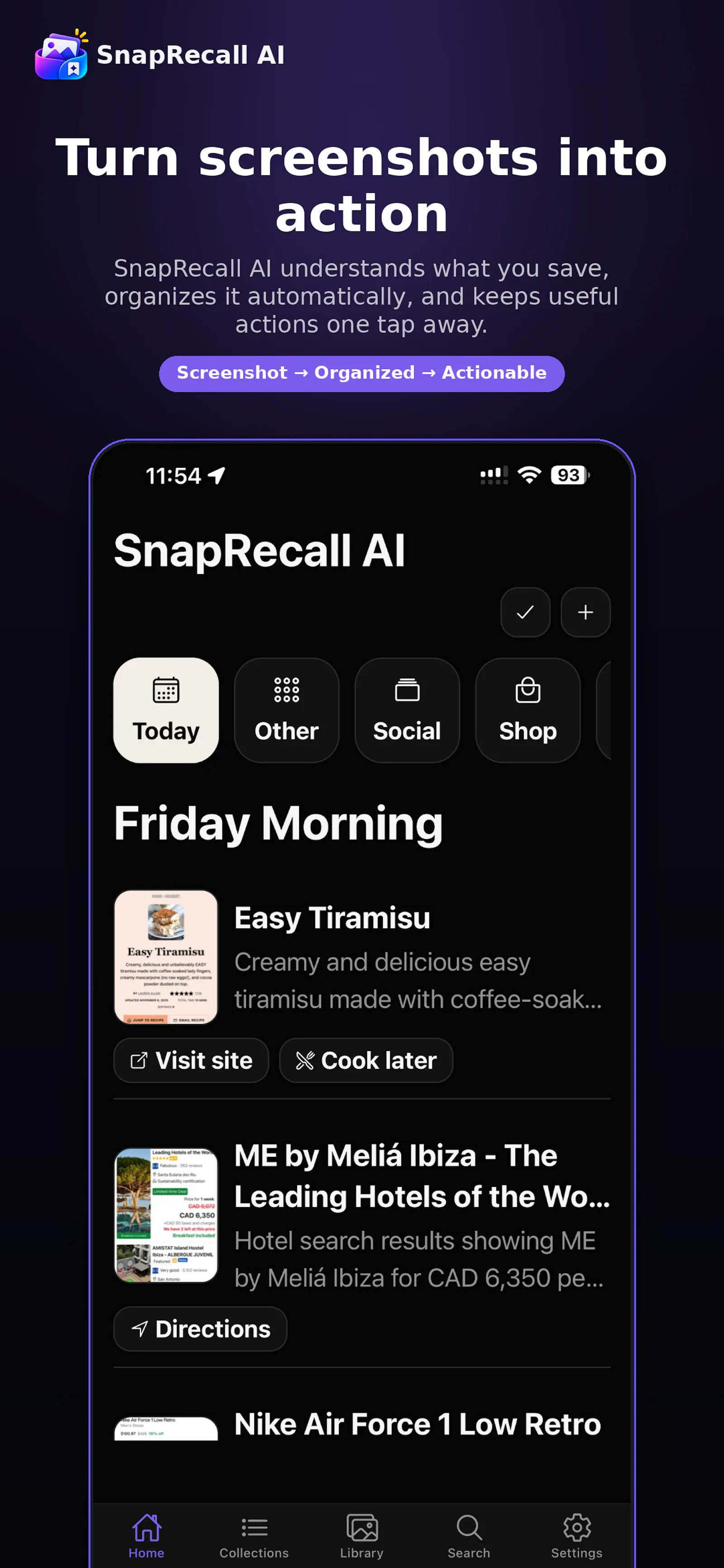 SnapRecall Ai - Screenshot organizer screenshot 1