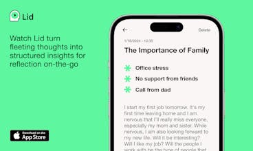 LID: AI-Powered Voice Journaling gallery image