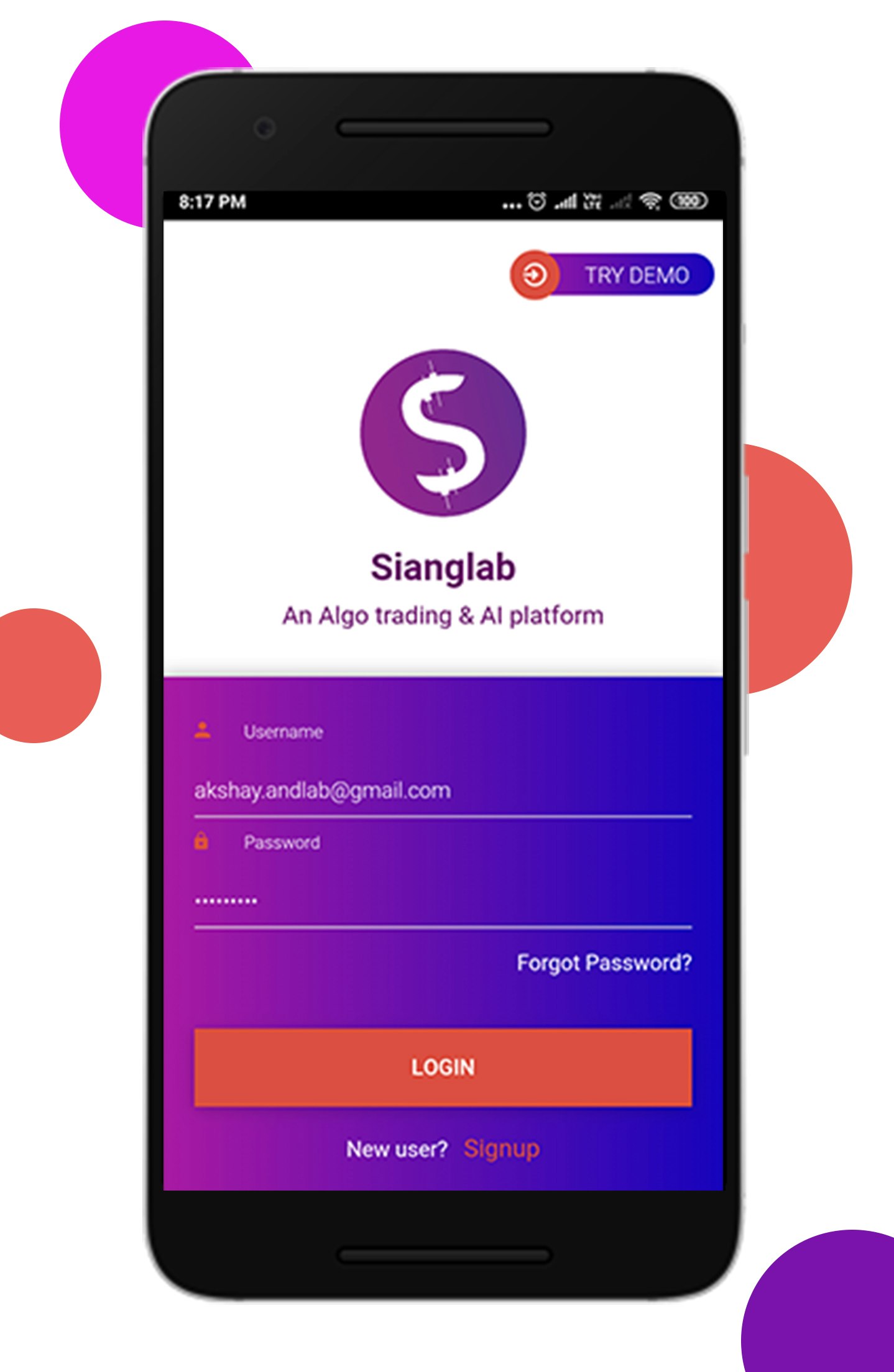 Sianglab an Algotrading and AI platform gallery image