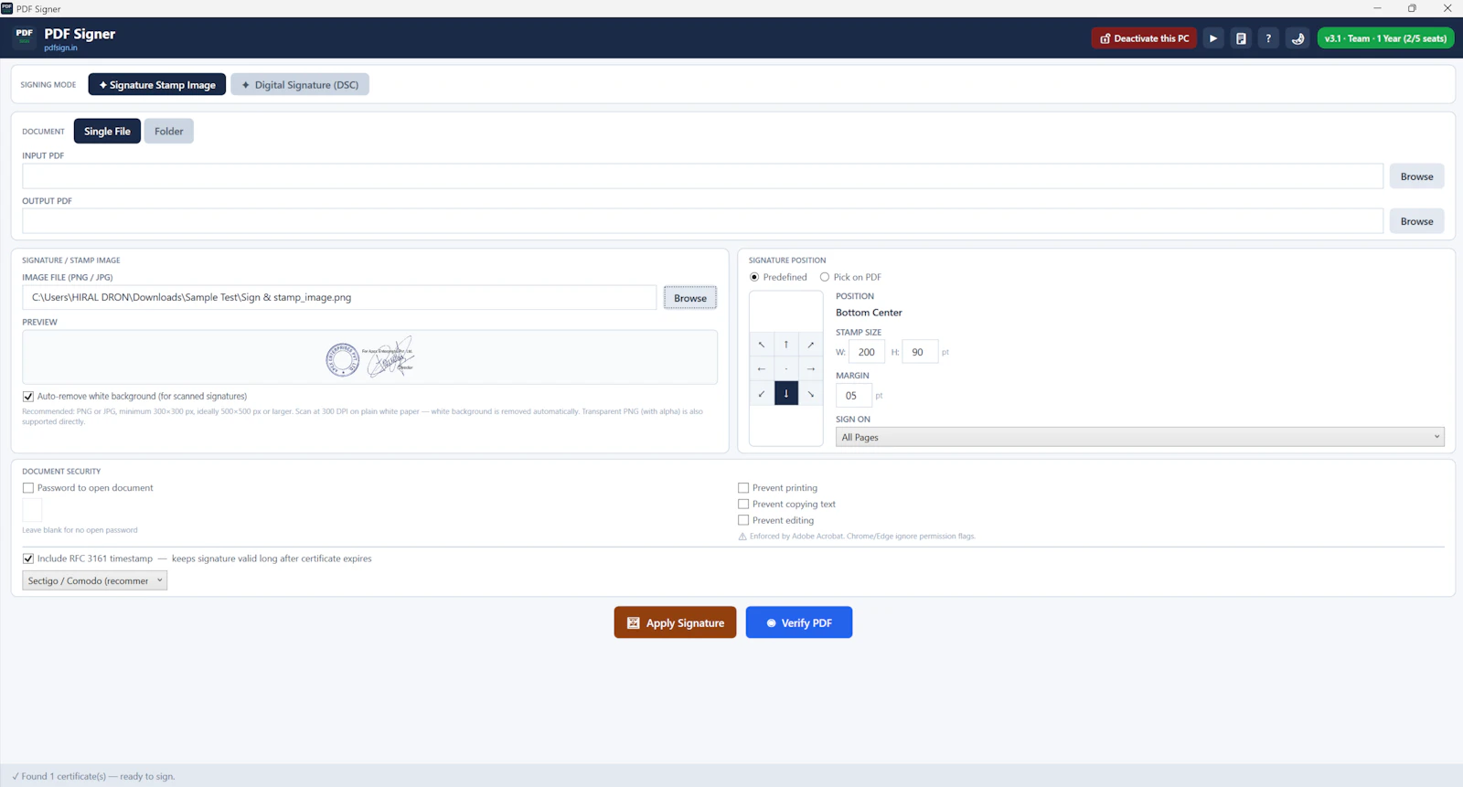 PDFSign screenshot 3
