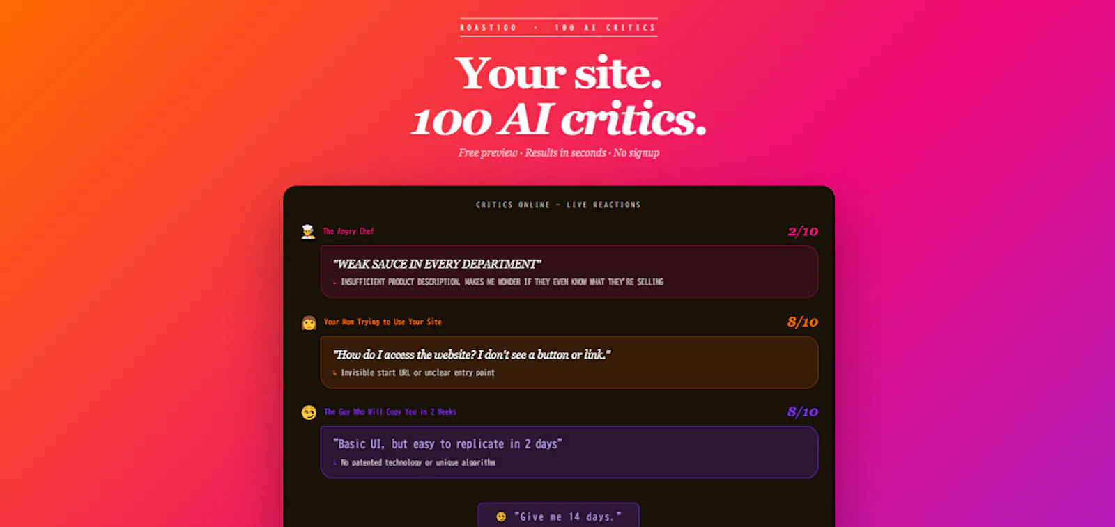Roast100 screenshot 2