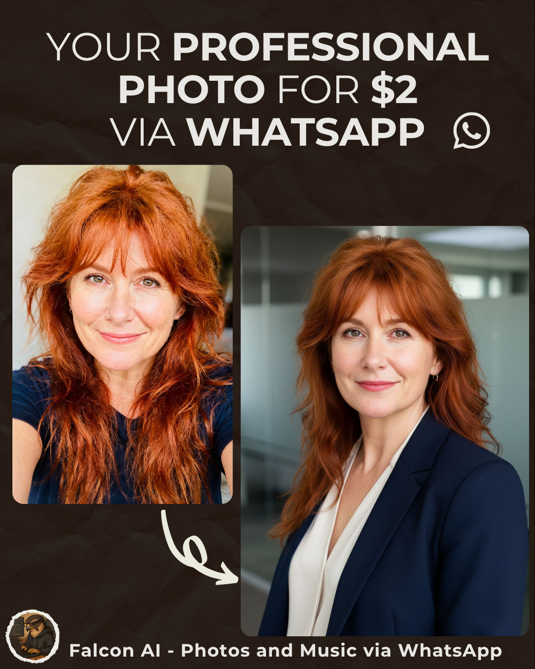 Falcon: AI Photos & Songs on WhatsApp gallery image