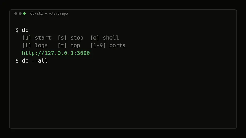 dc-cli screenshot 3