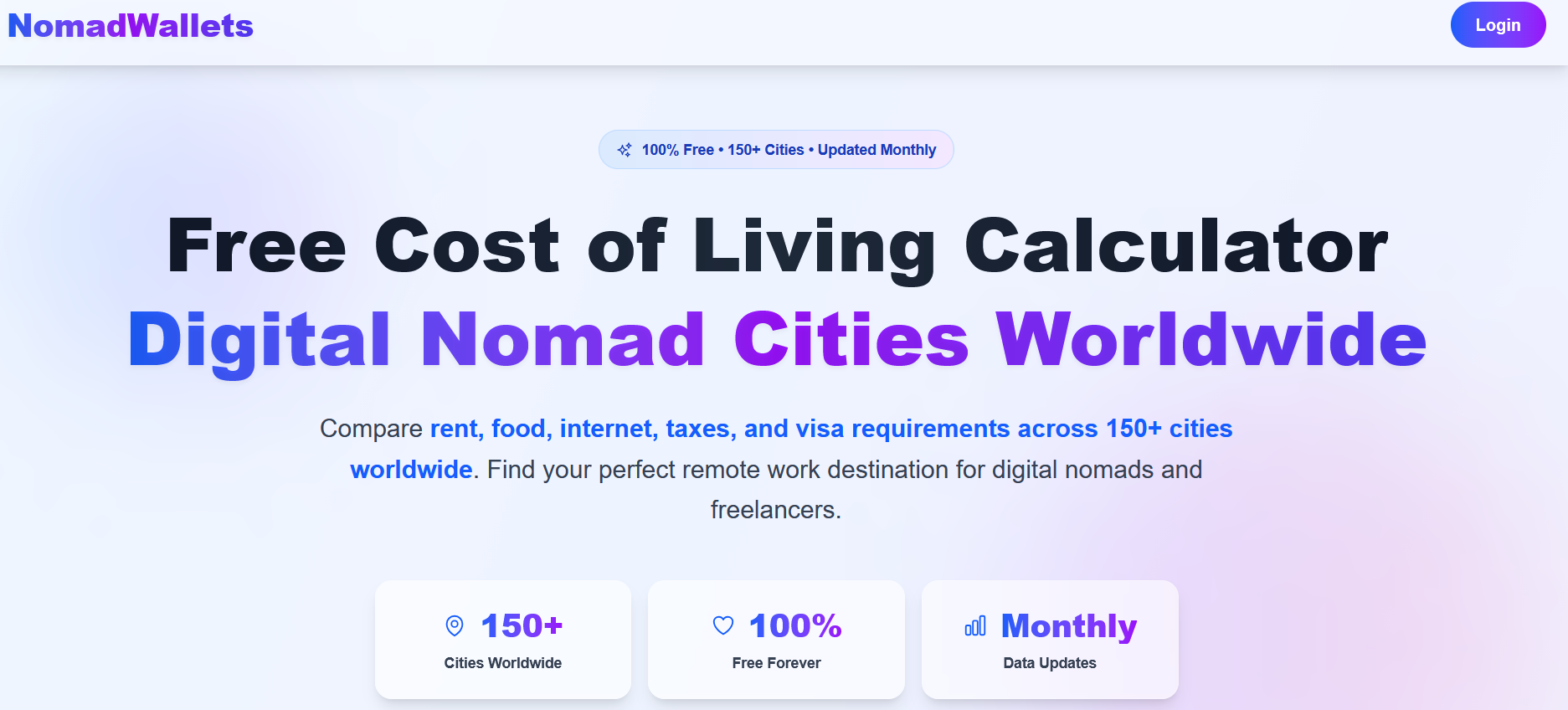 NomadWallets Cost of Living gallery image