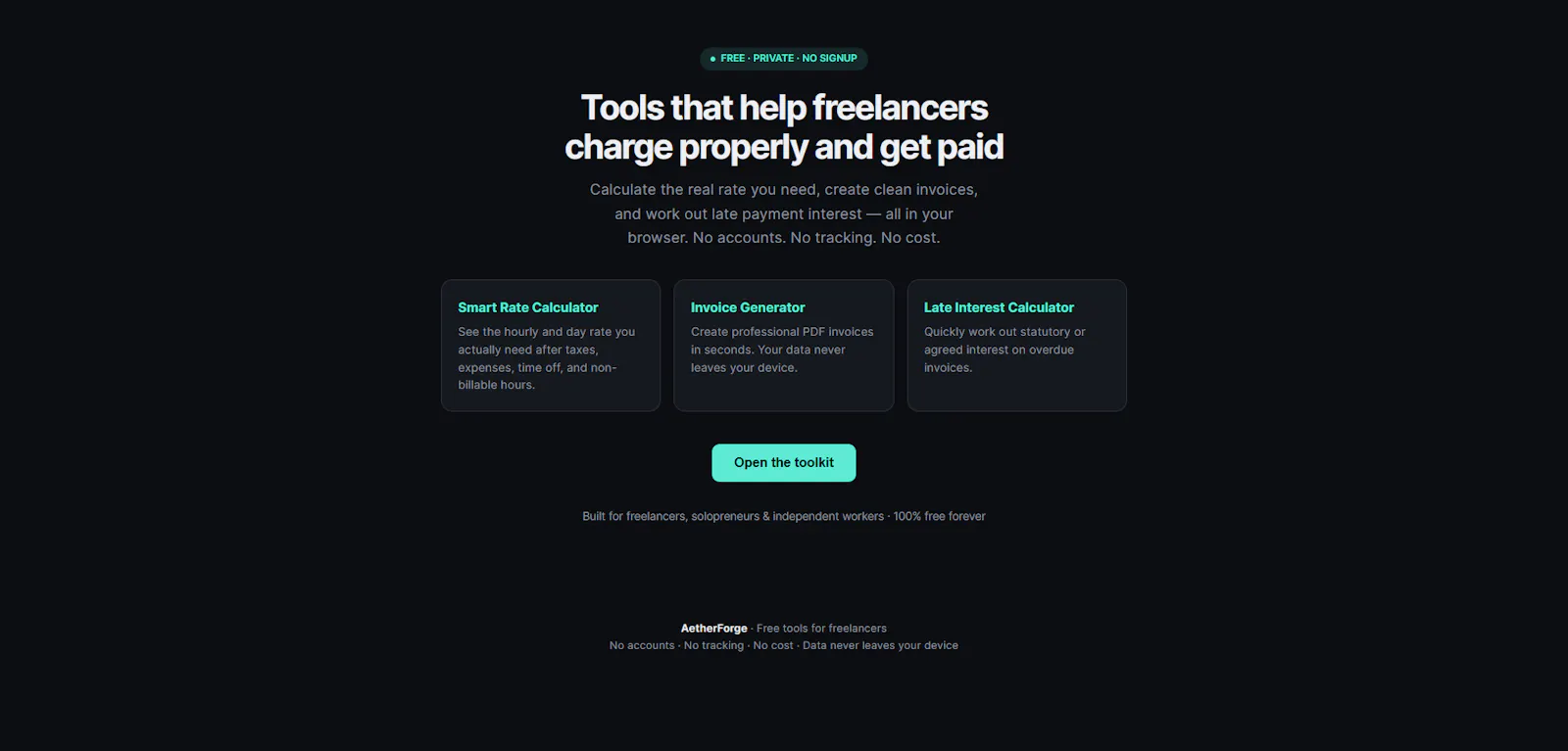 AetherForge Toolkit screenshot 1