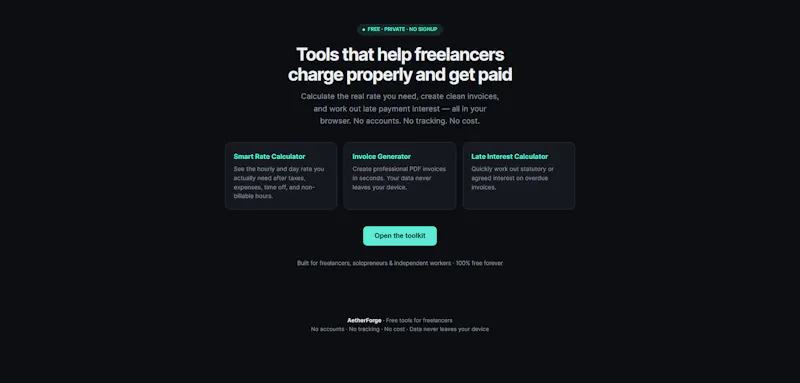 AetherForge Toolkit screenshot 1
