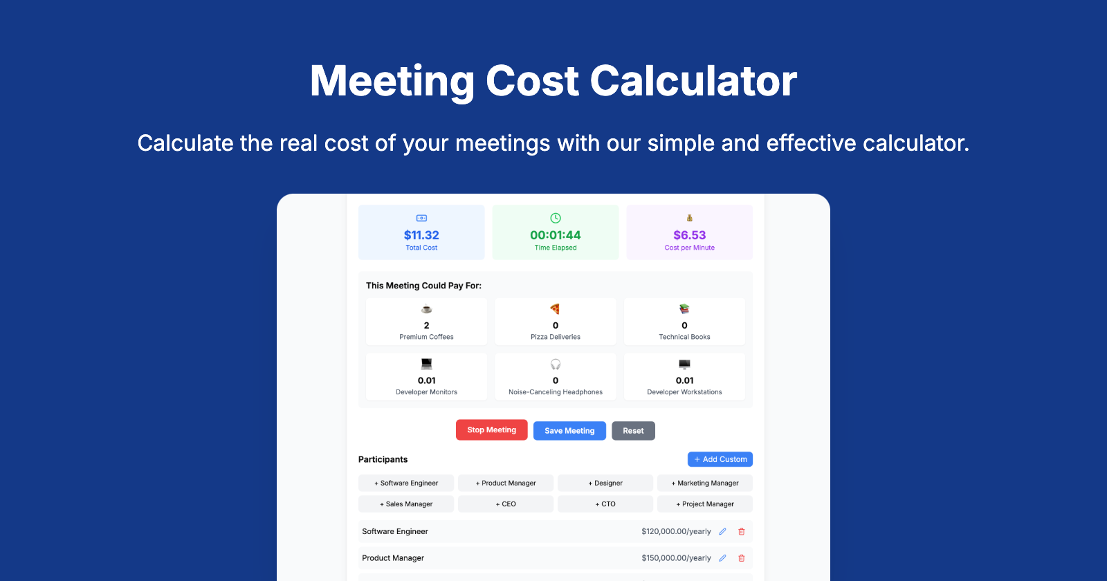 Meeting Cost Calcula... logo