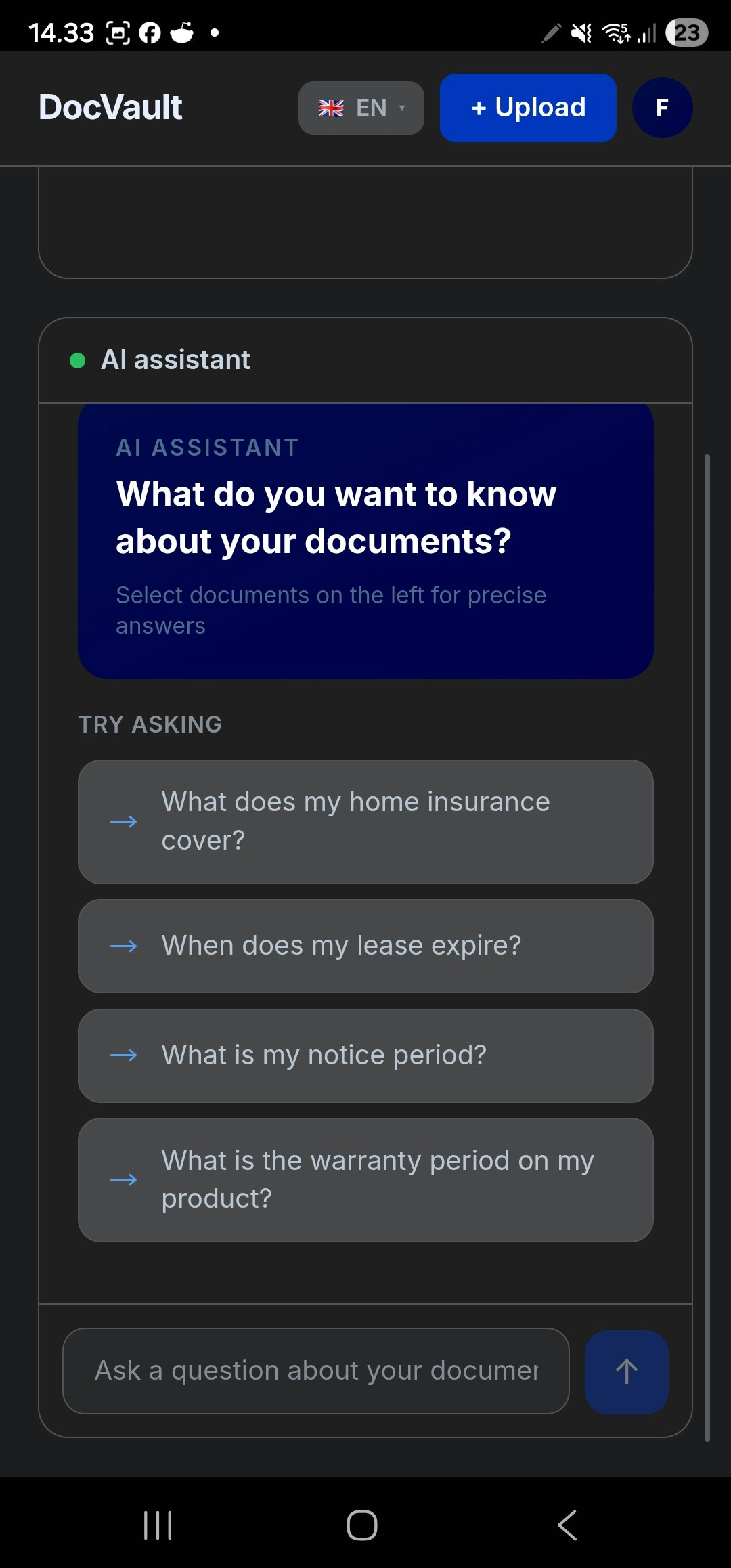 Ask your documents anything gallery image