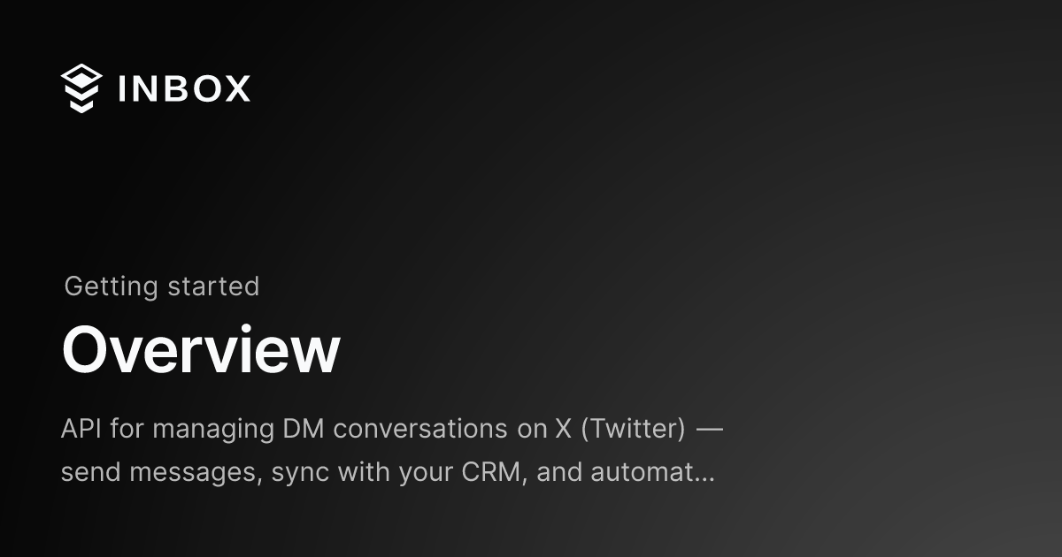 X DMs API by Inbox gallery image