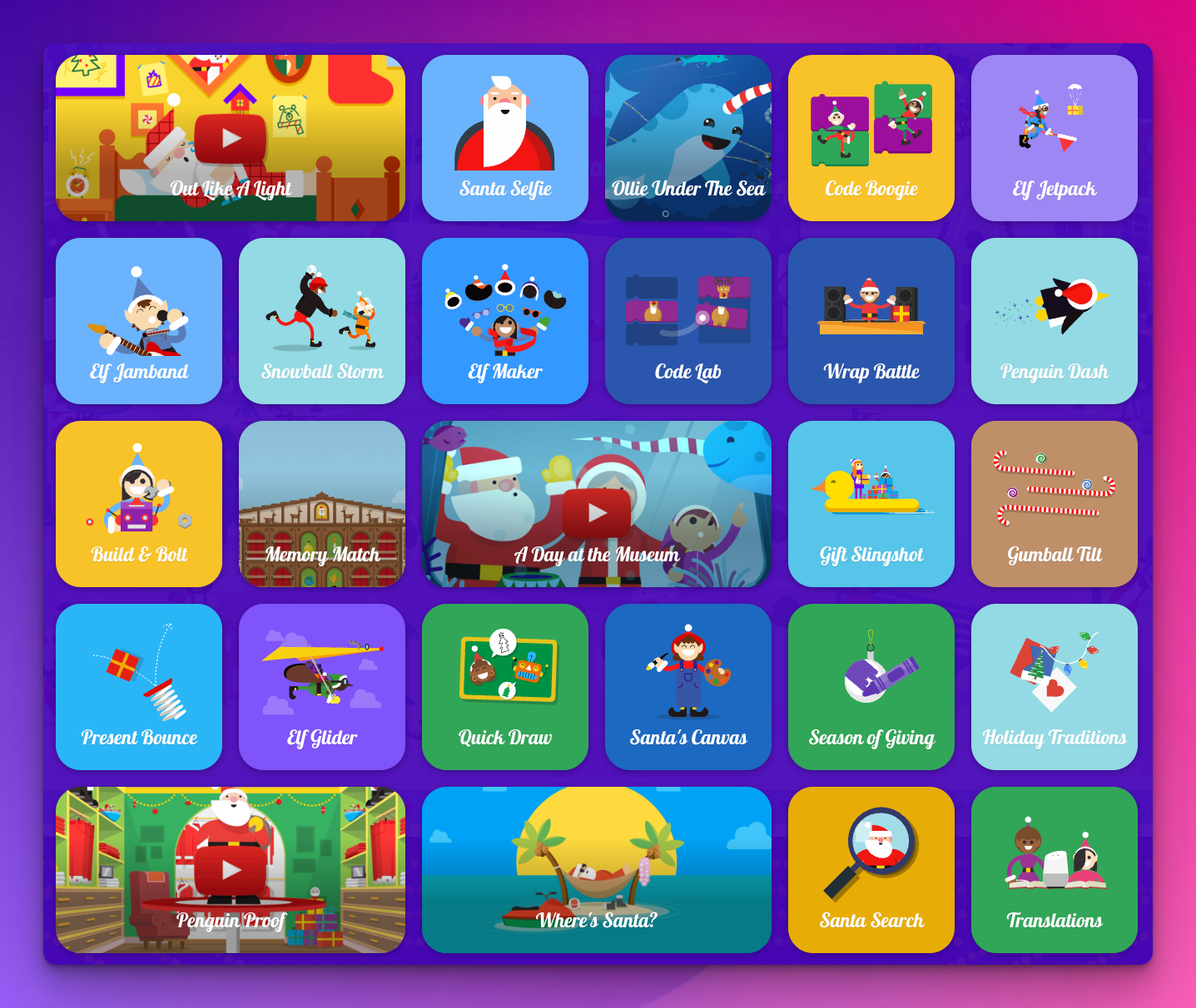 Google Santa Tracker media 2