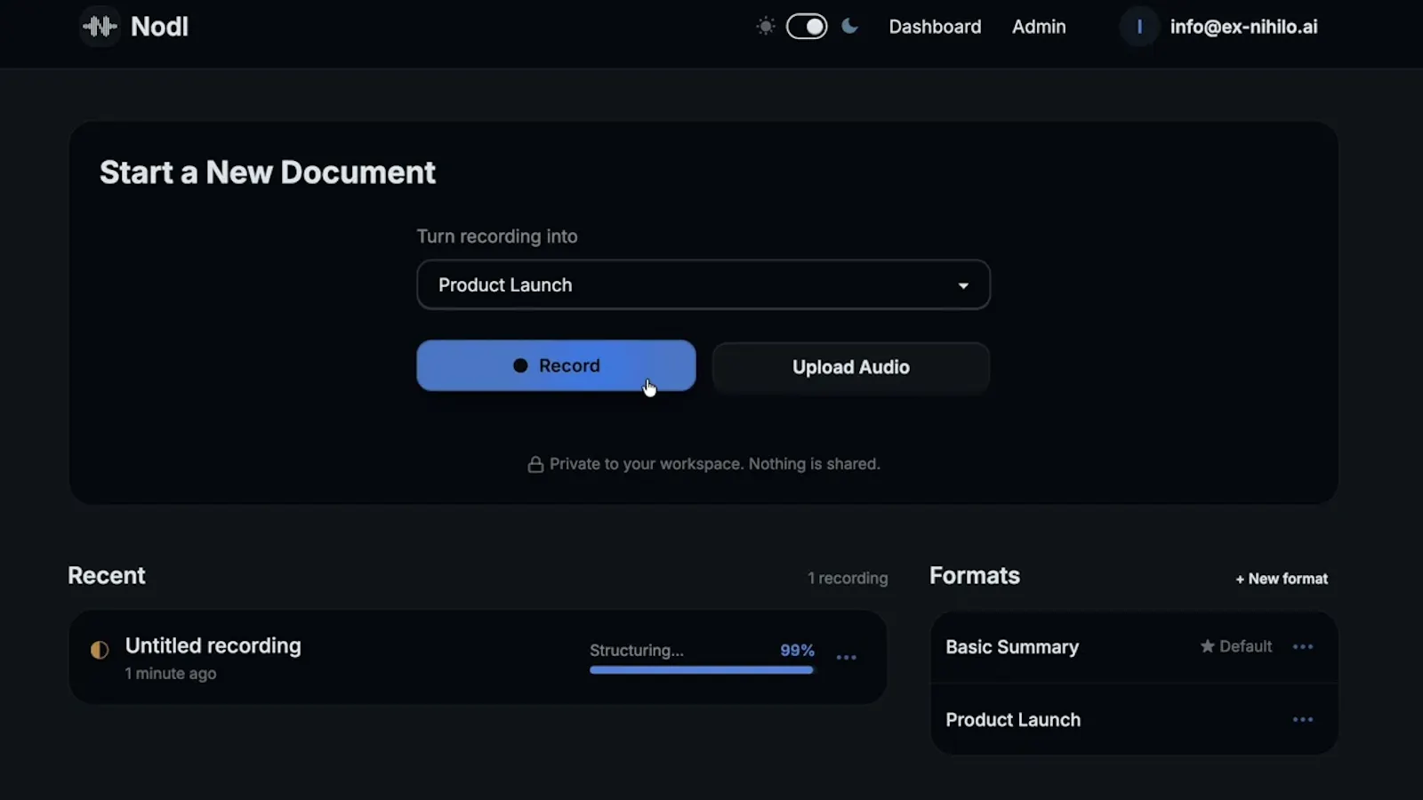 Nodl screenshot 1 (video preview)