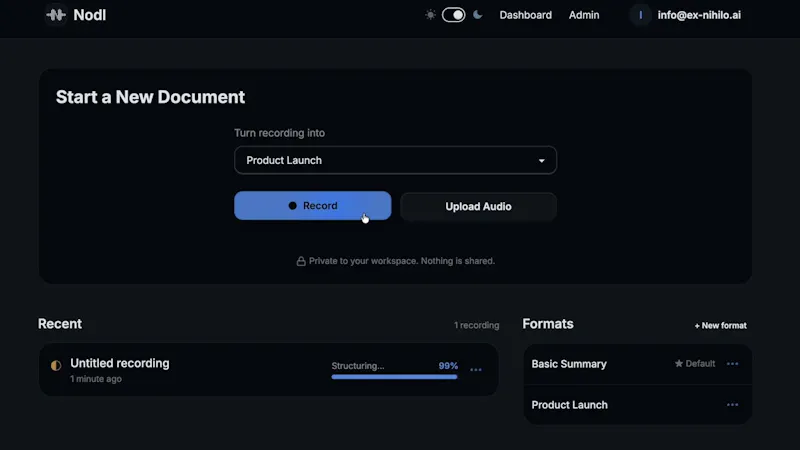 Nodl screenshot 1 (video preview)