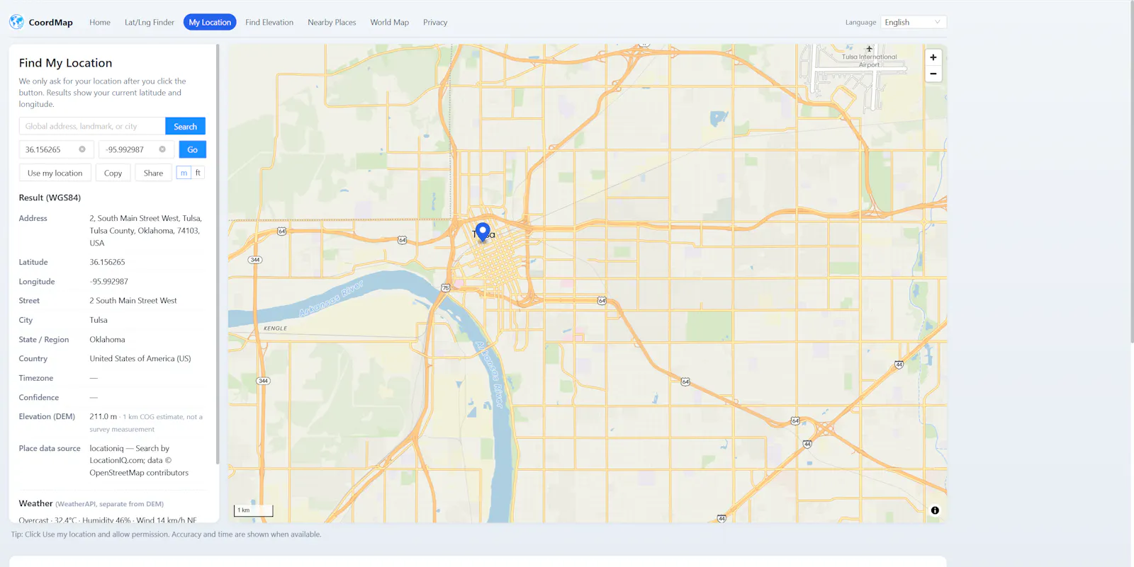 CoordMap screenshot 3