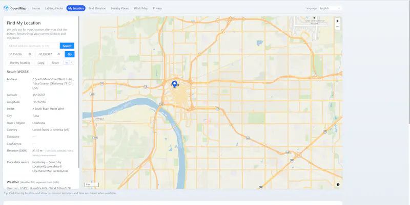 CoordMap screenshot 3