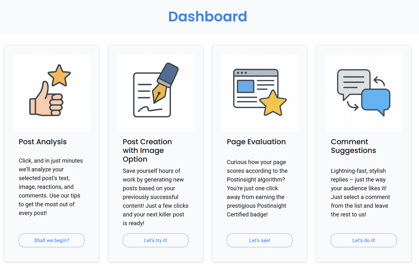 PostInsight - Ваш менеджер по странице на Facebook с AI, работающим в Facebook медиа 2