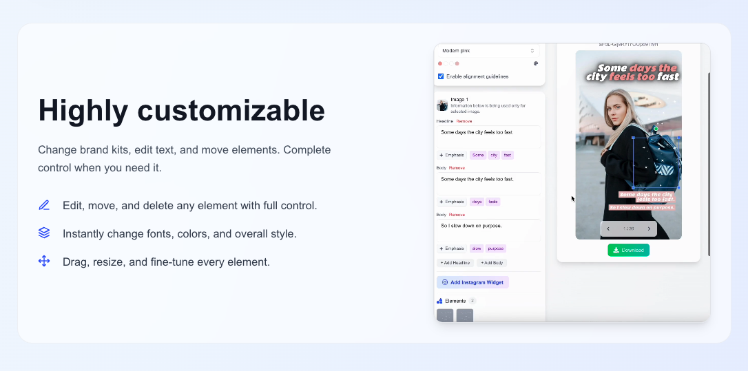 Overvisual - Screenshot 3 showing product features and functionality