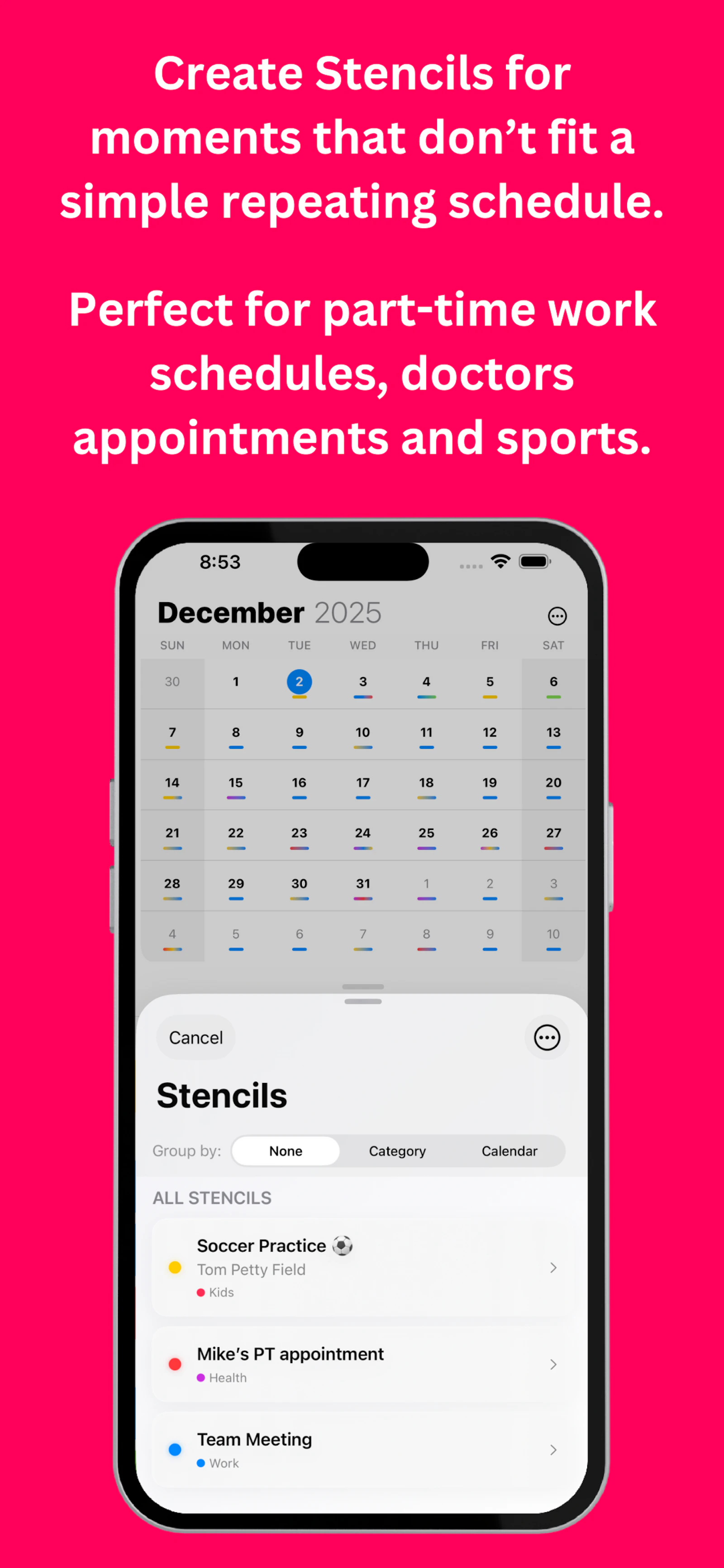 Eventual Calendar screenshot 2