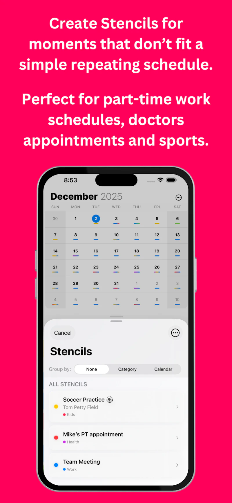 Eventual Calendar screenshot 2