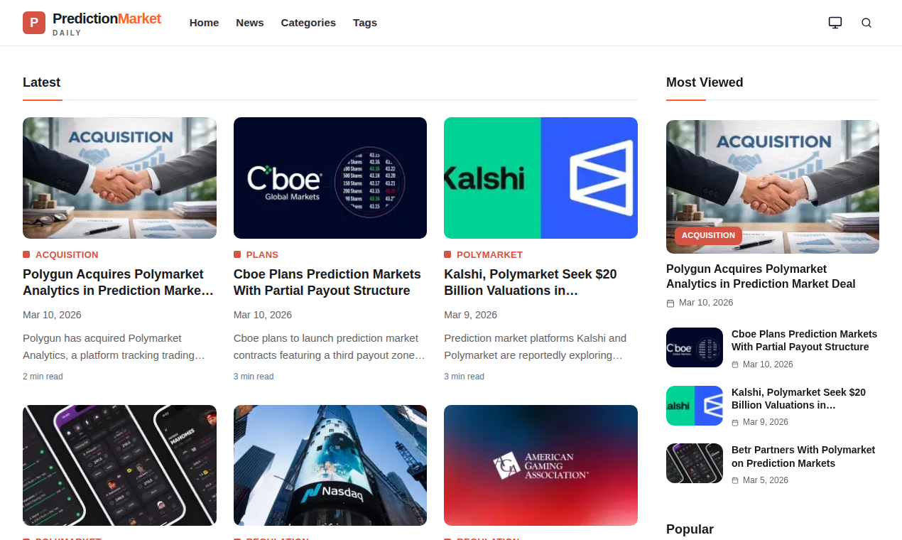 Prediction Market Daily gallery image