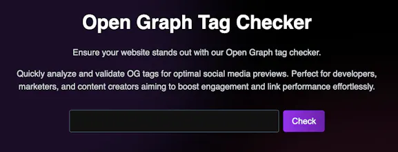 Open Graph Tag Checker gallery image