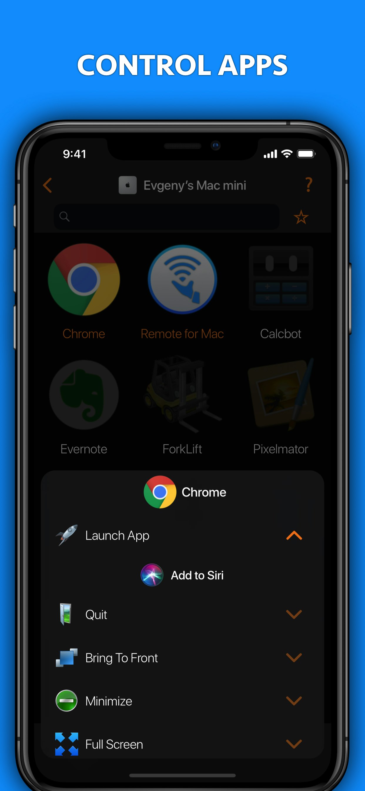 Remote Control for Mac - iOS/watchOS gallery image