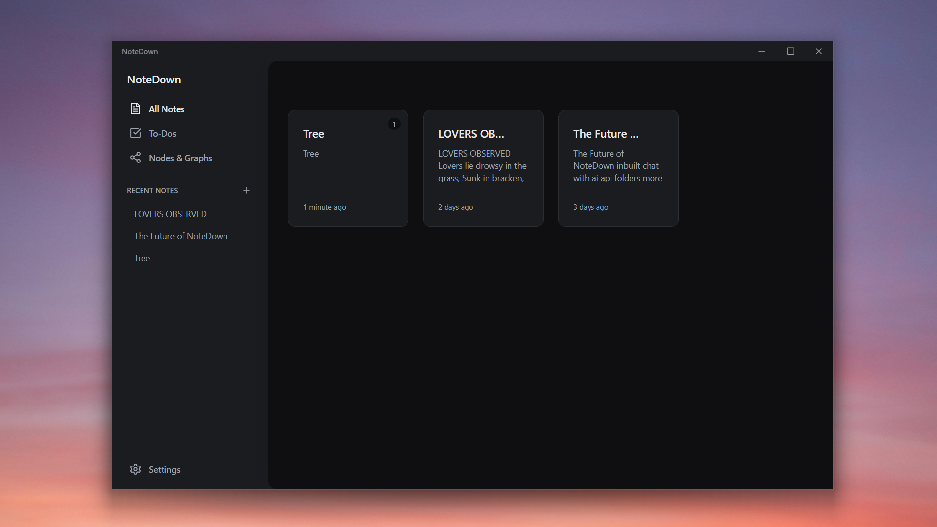 NoteDown gallery image