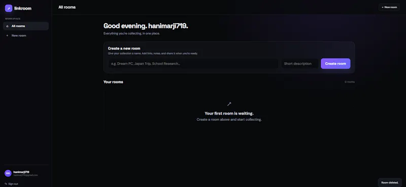 Linkroom screenshot 1
