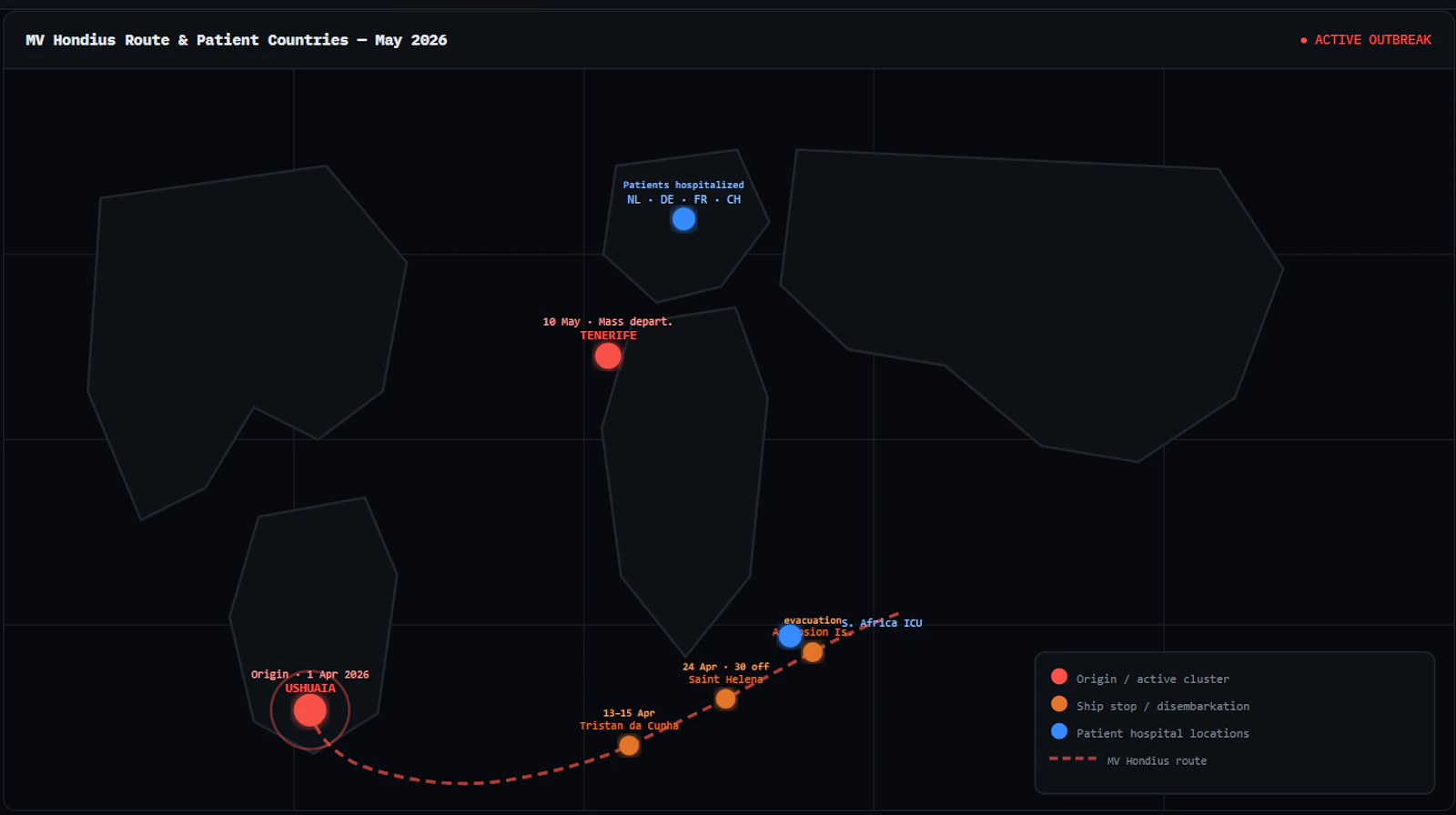 Live hantavirus tracker screenshot 2