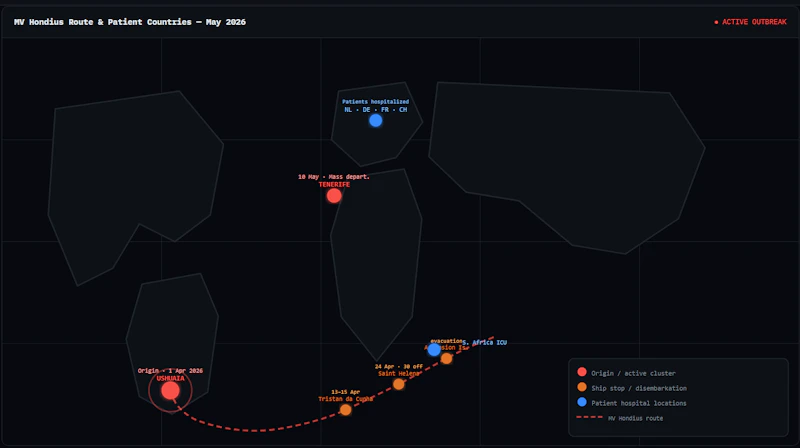 Live hantavirus tracker screenshot 2