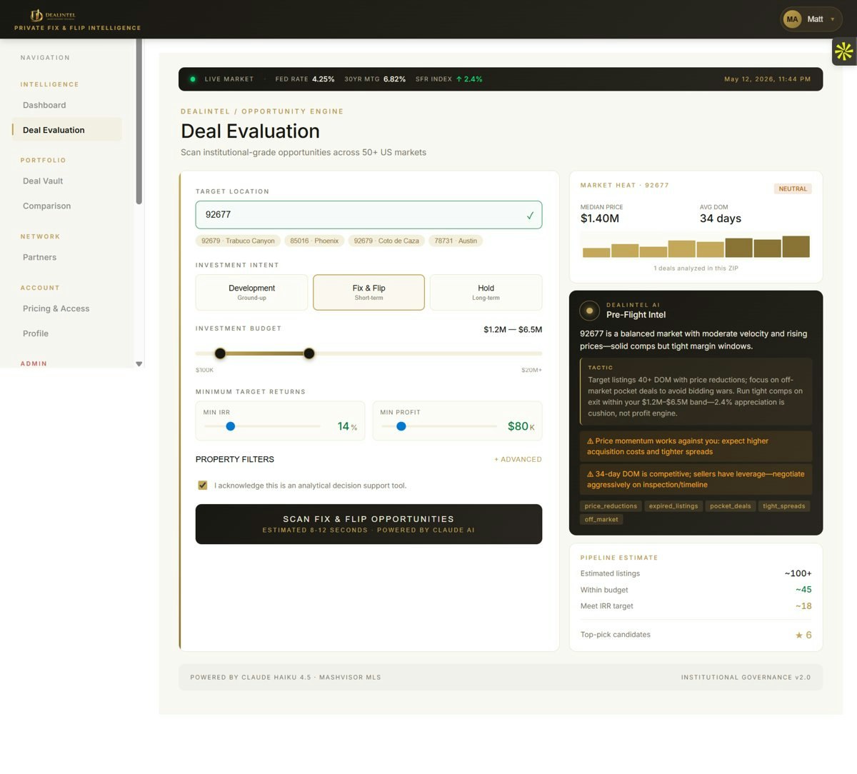 DealIntel — Fix & Flip Intelligence gallery image