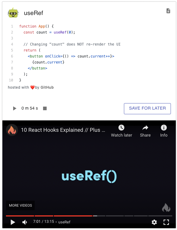 React Hooks in the #shorts gallery image