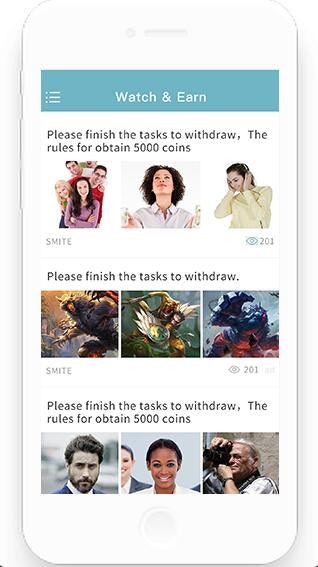 Watch&Earn App gallery image