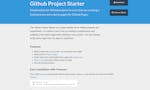 Github Project Starter image