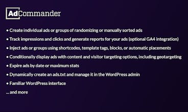 Ad Commander - Ad Manager for WordPress gallery image