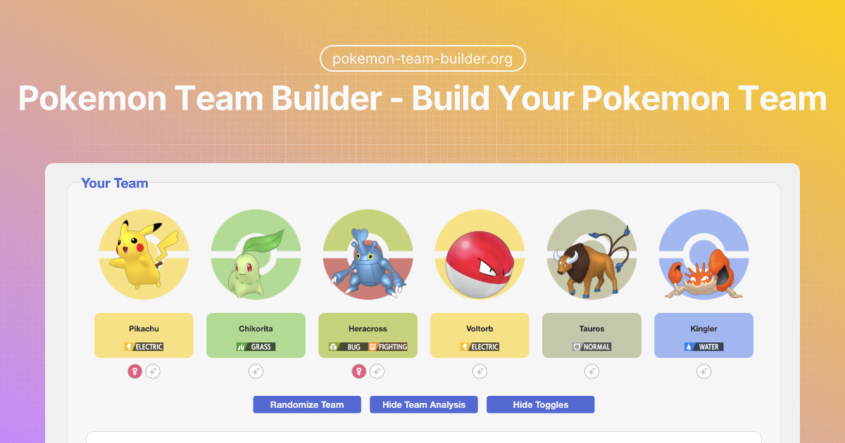 Pokemon Team Builder