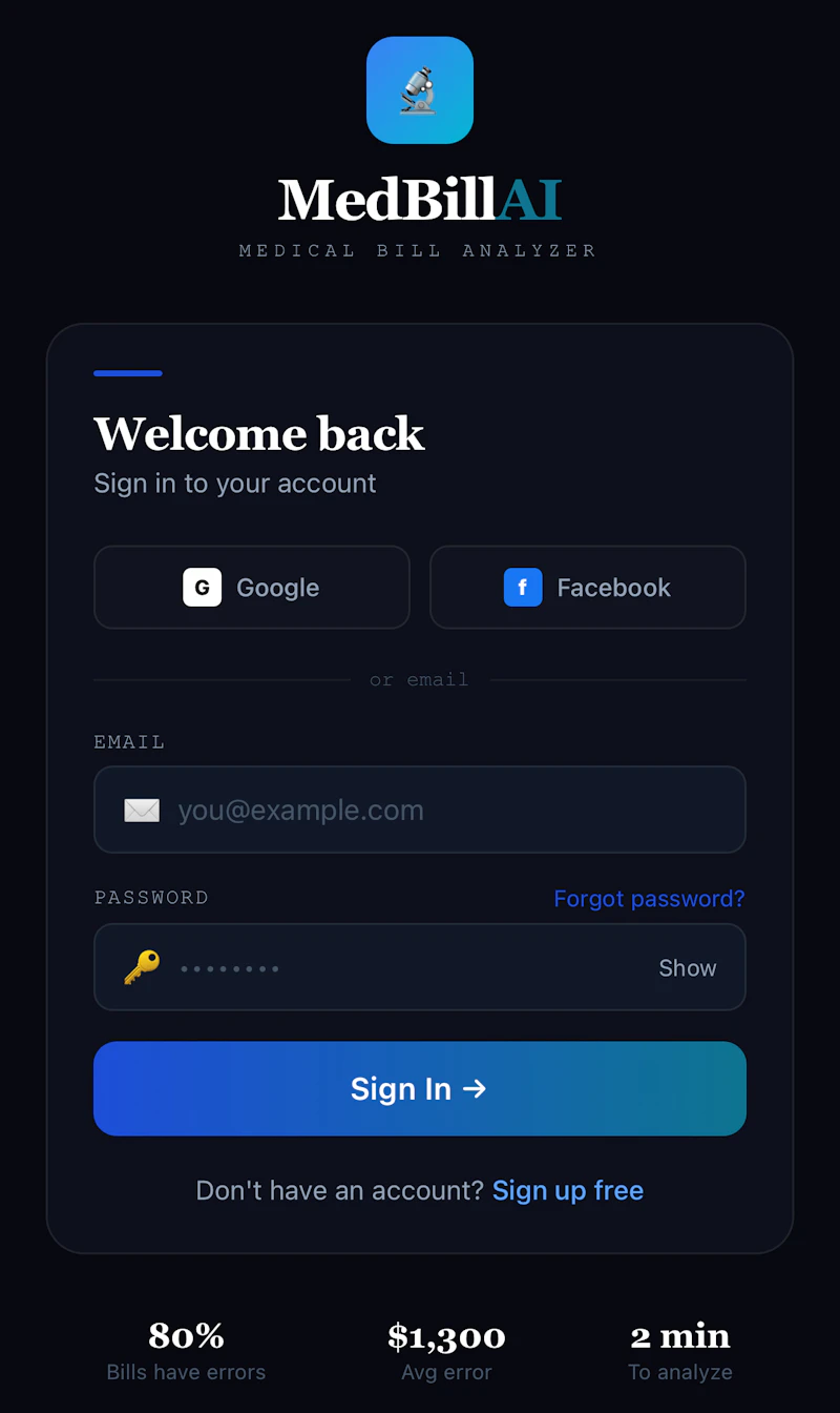 MedBillAI screenshot 4