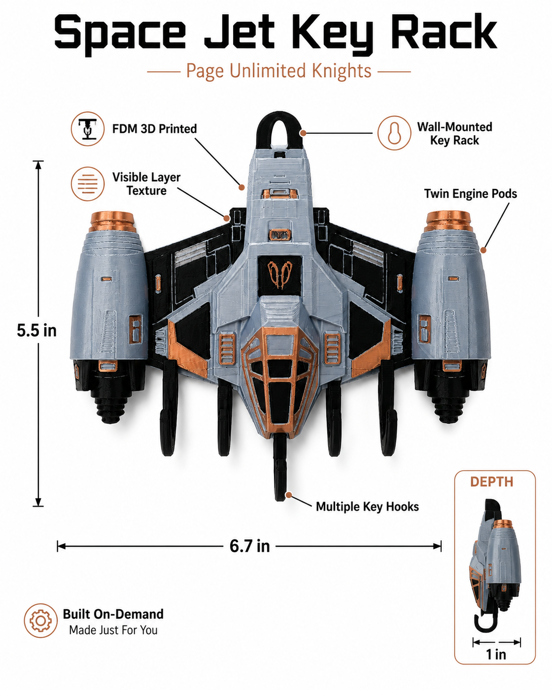 Space Jet Key Rack gallery image