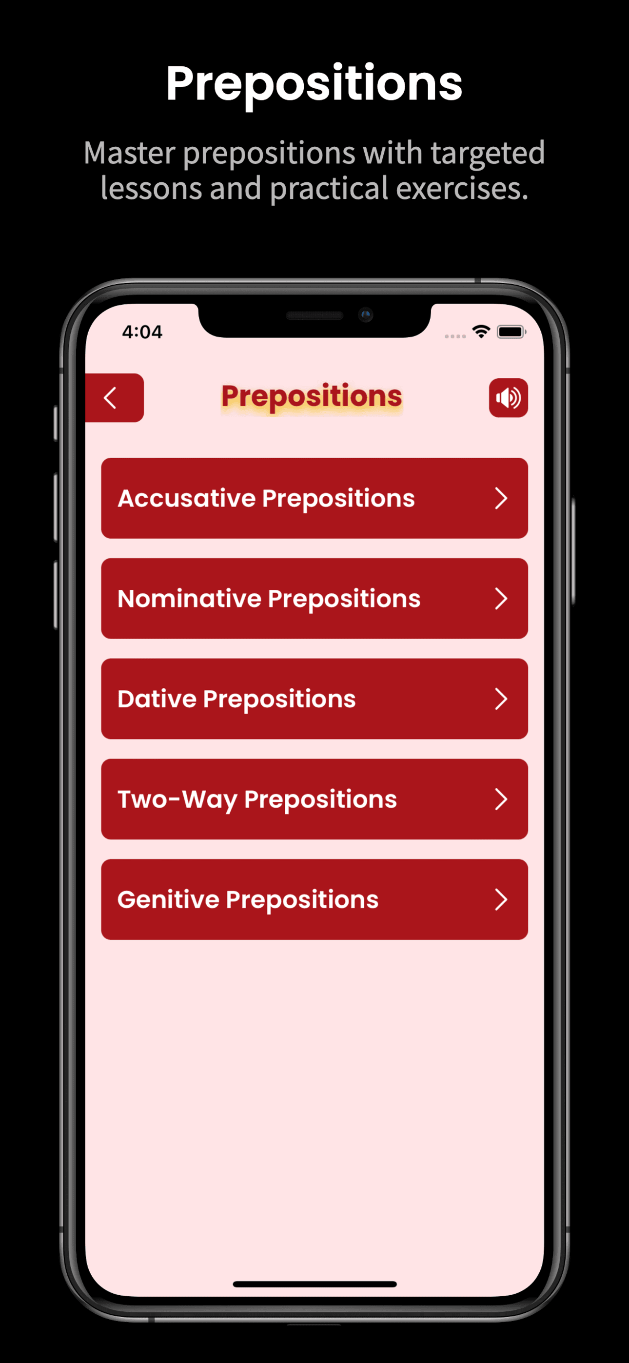 Learn Spanish: Verb Forms - Screenshot 4 showing product features and functionality