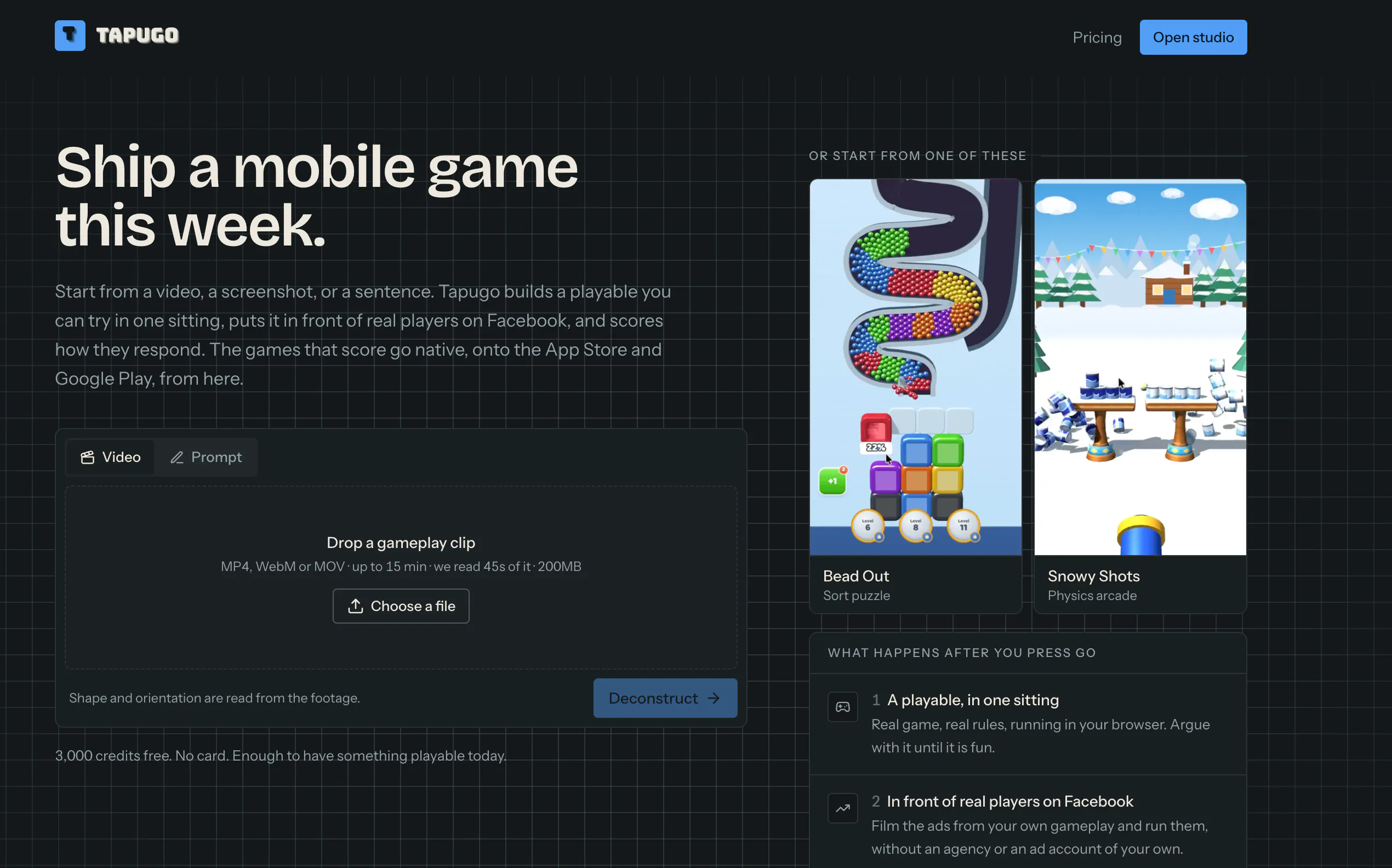 Build a mobile game from a video with AI gallery image