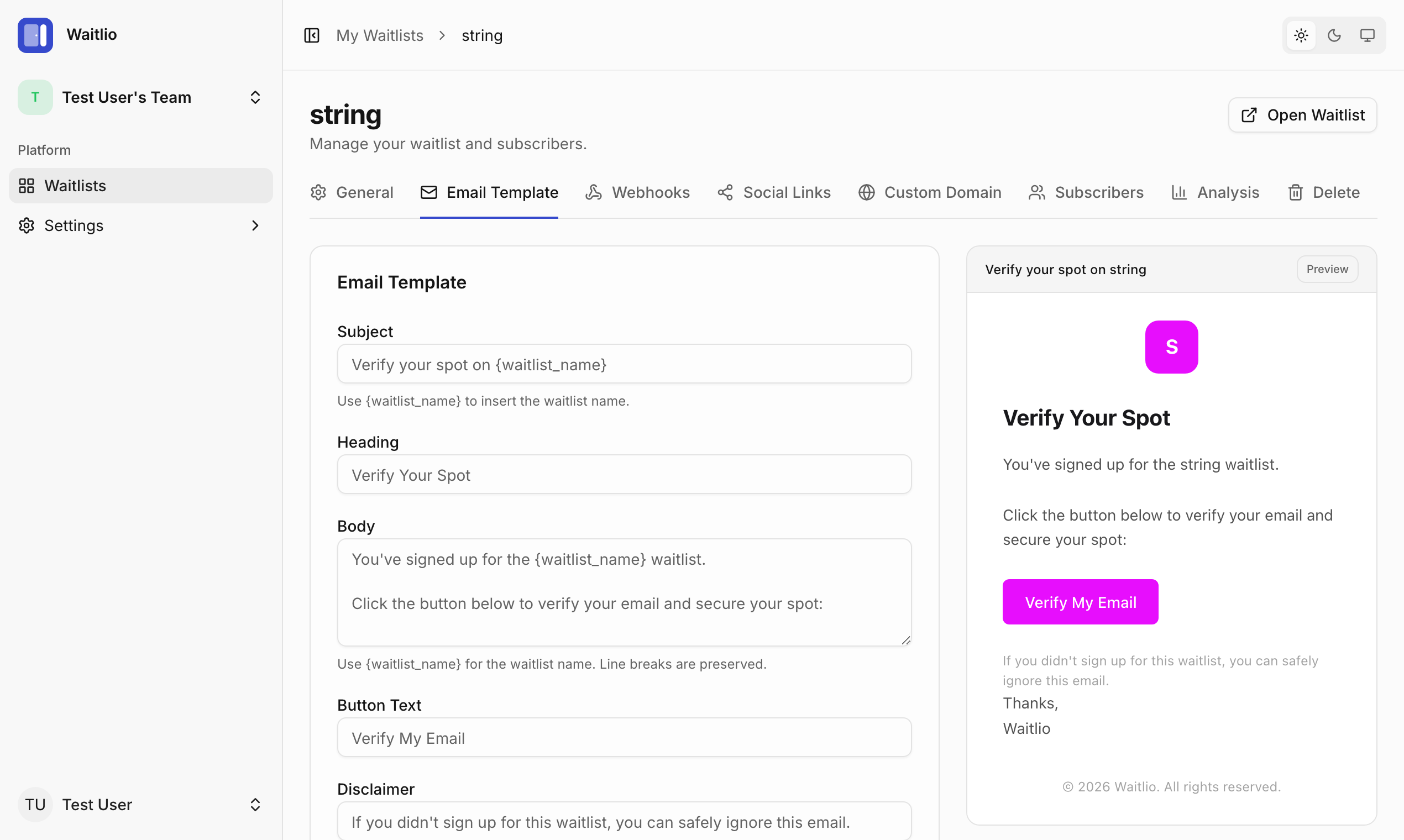 Waitlio gallery image
