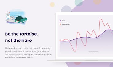 Person with dollar sign eyes - Watch your investments grow with Voura&rsquo;s phenomenal returns.