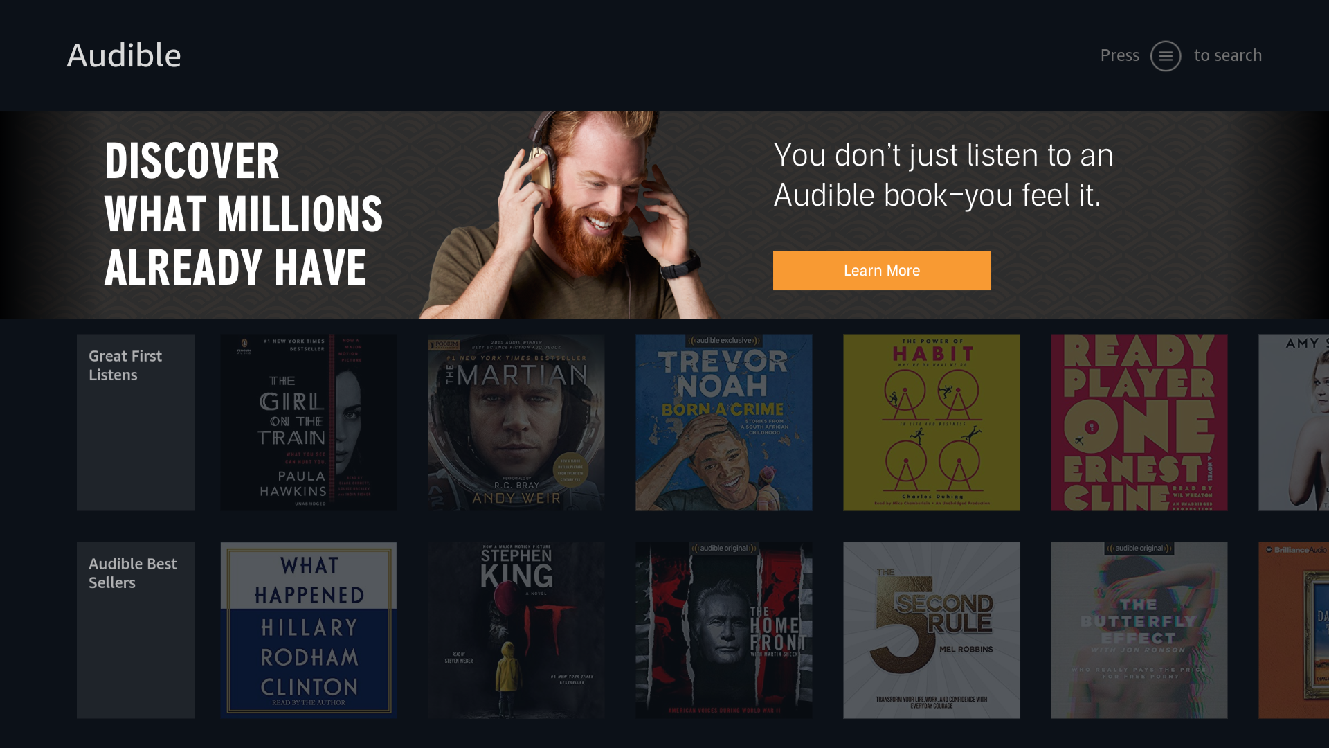 Audible for Fire TV gallery image