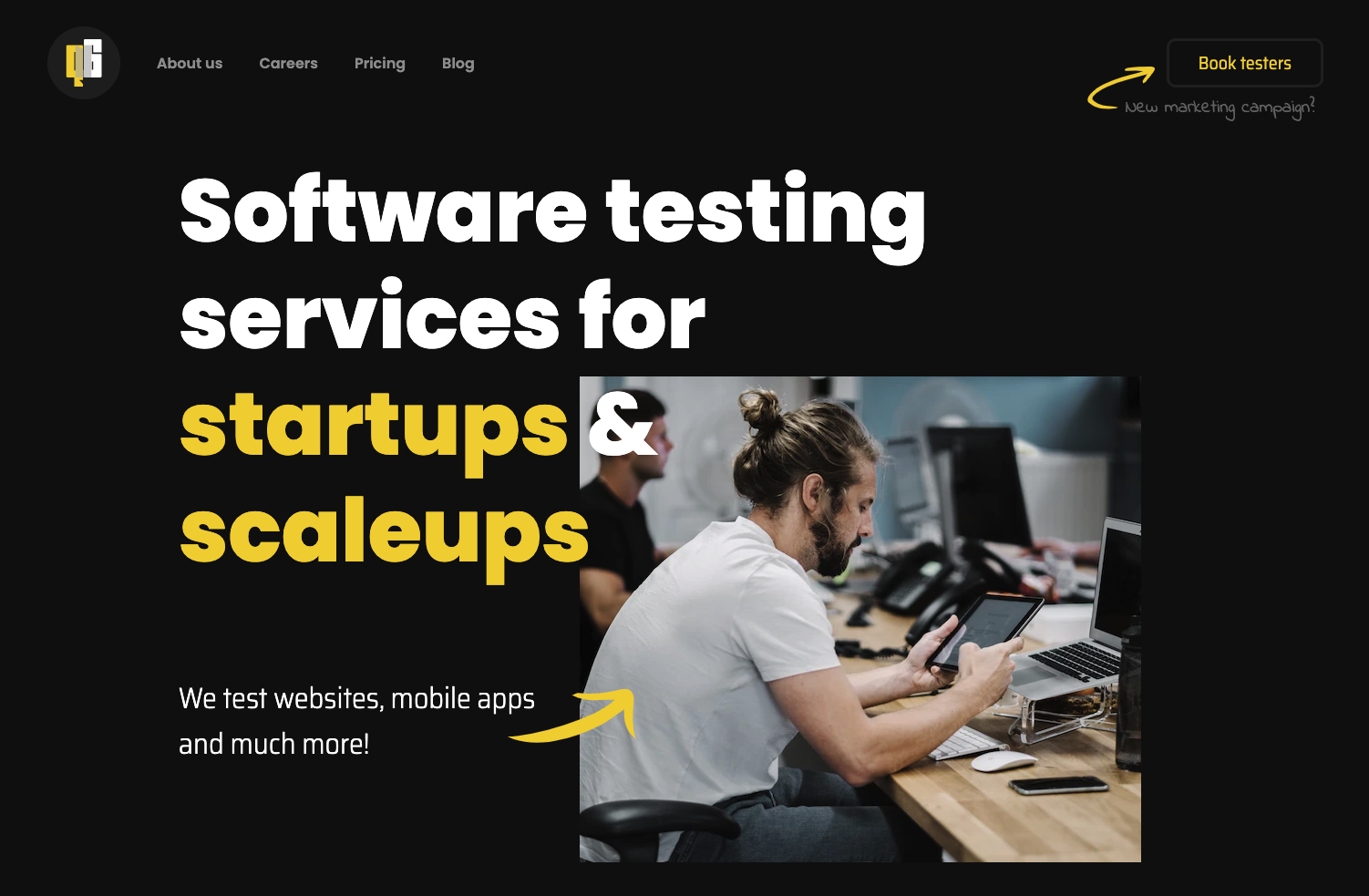 การทดสอบซอฟต์แวร์สำหรับ บริษัท ซอฟต์แวร์ - การทดสอบซอฟต์แวร์สำหรับ startups และ scaleups media 1