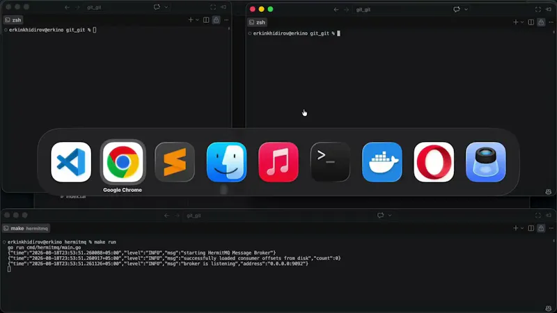 HermitMQ screenshot 1 (video preview)