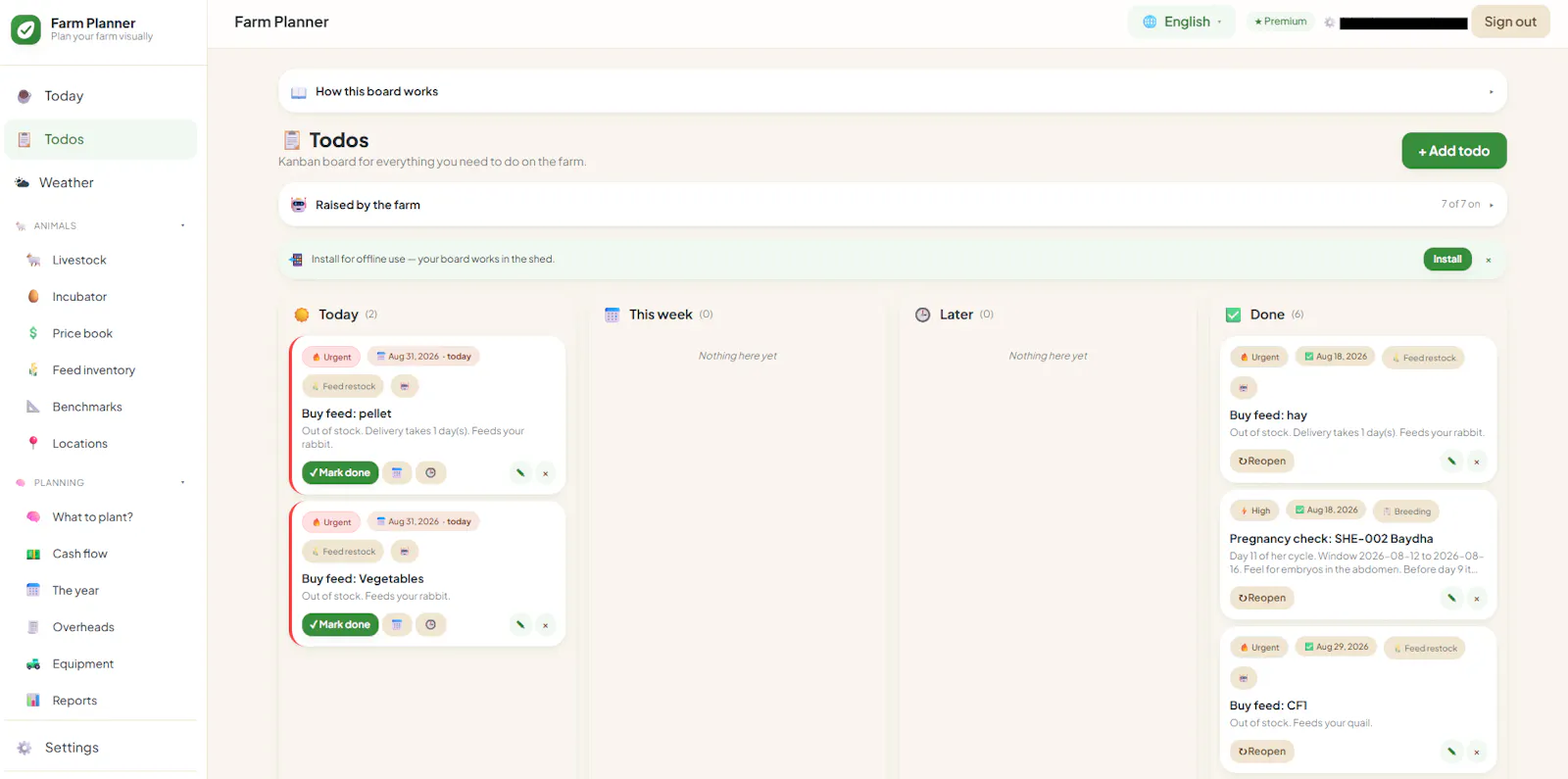 Farm Planner Online screenshot 3