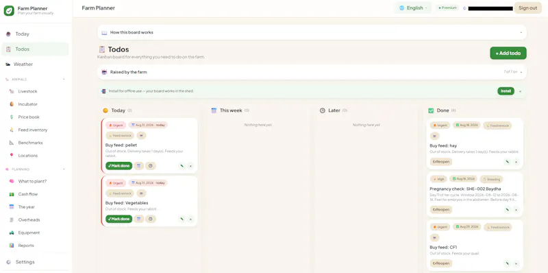 Farm Planner Online screenshot 3