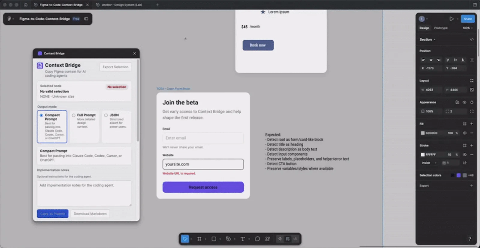 Context Bridge screenshot 1 (video preview)