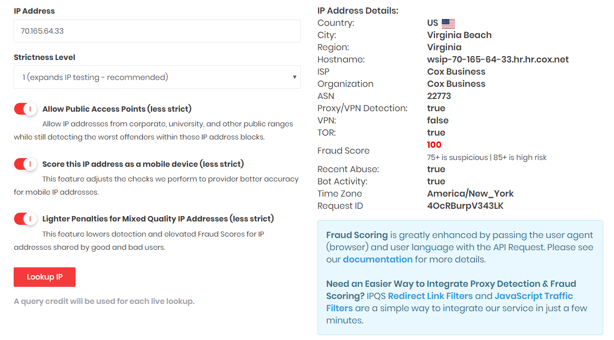 Media API Pengesanan Proksi IPQS 4