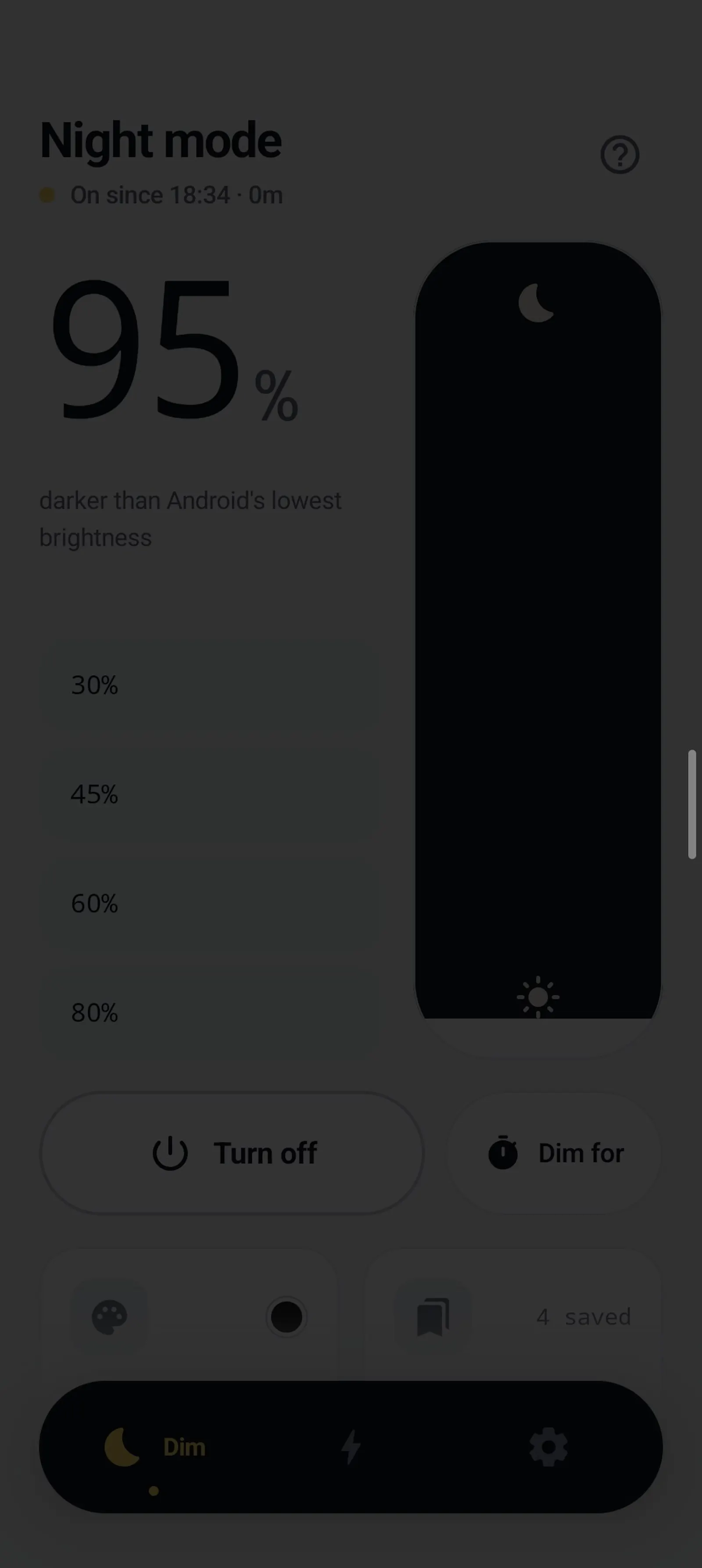 NIGHT MODE - Screen Dimmer screenshot 8
